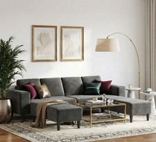 Luxury Stylish U & L Shape Cinema Sofa /Special SALE/READY FOR DELIVERY