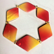 Yellow & Red Coloured Double