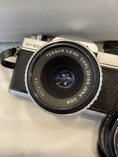 Fujica ST605n SLR Film Camera With 2.8/50mm Carl Zeiss And 2.2/55mm Fujinon Lens