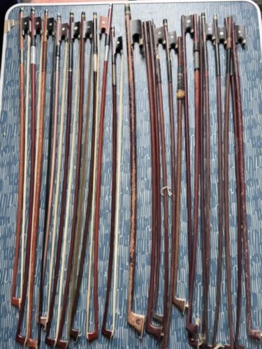 Old violin bows - job, for