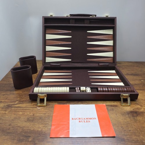 Vintage large backgammon set - vintage,