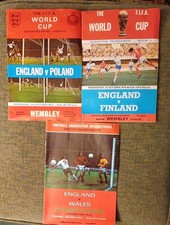 3 WEMBLEY FOOTBALL PROGRAMMES