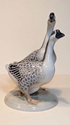 Royal copenhagen pair - of, geese