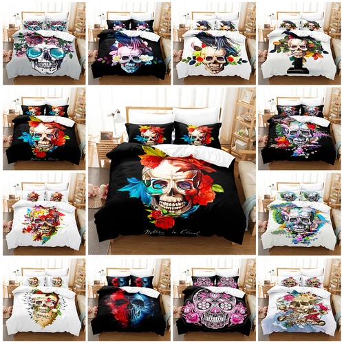 Gothic skull duvet - gothic,