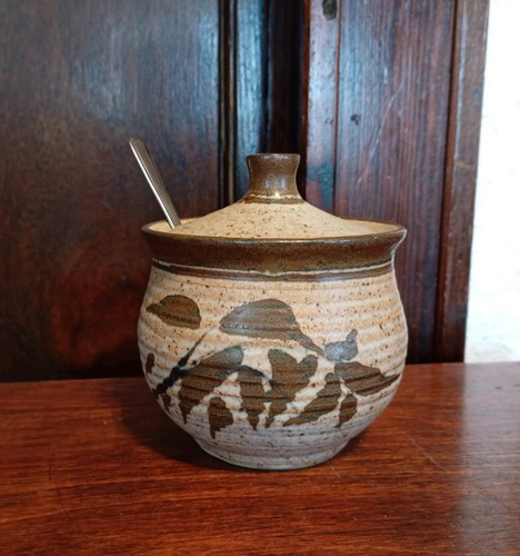 Vintage stoneware preserve - preserve, pot