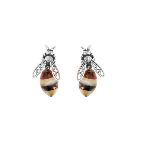 Amber bee stud - amber,