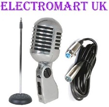 50's STYLE RETRO CHROME MIC