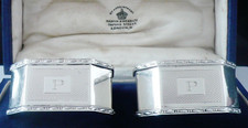 Pair Sterling Silver Napkin