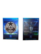 TROPHY CUP AND BALL NO 1- 2 UEFA PANINI FOOTBALL CHAMPIONS LEAGUE 2014 2015