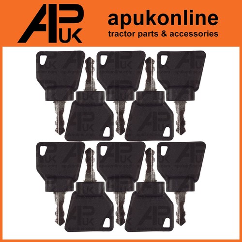10x ignition key for jcb - 10x,
