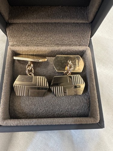 9ct yellow gold cufflinks - 9ct,