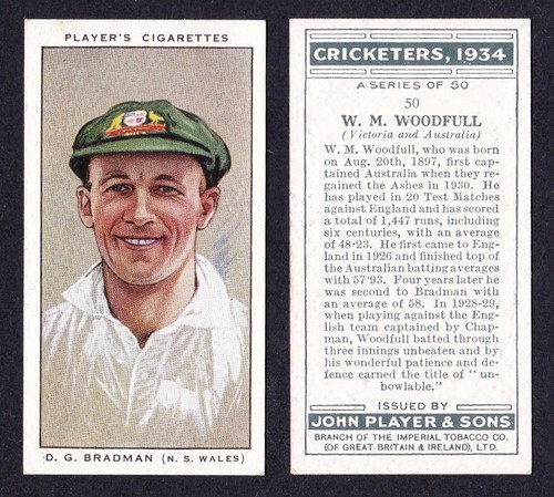 John player cricketers 1934 - cricketers,