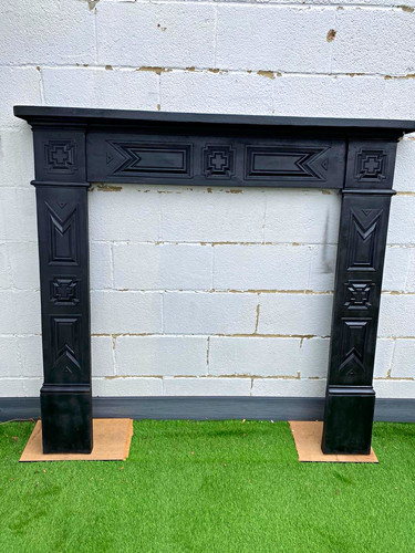 Victorian cast iron fire - cast,