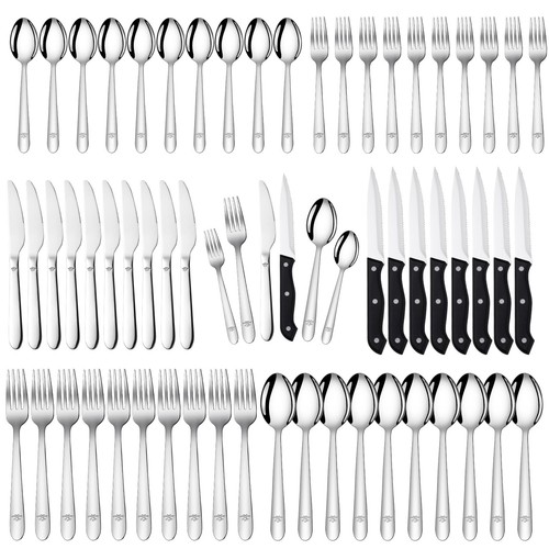 Piece silverware set - 58-piece,