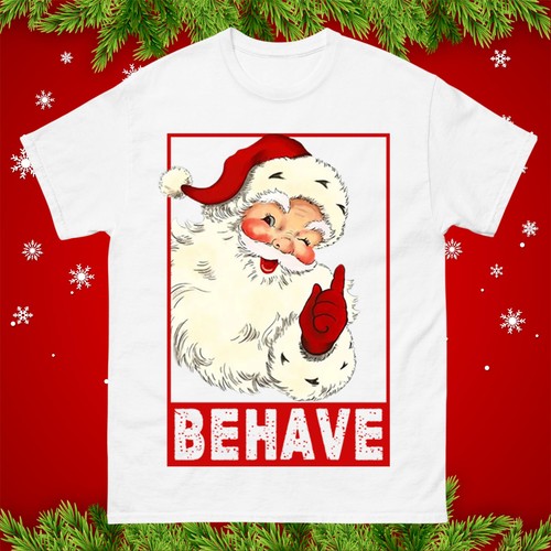 Santa behave funny - christmas, t