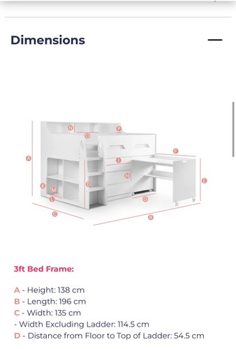 Mid sleeper bed - sleeper,