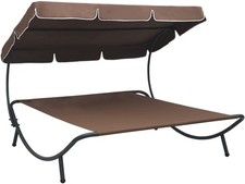 Double Outdoor Sun Bed Lounger