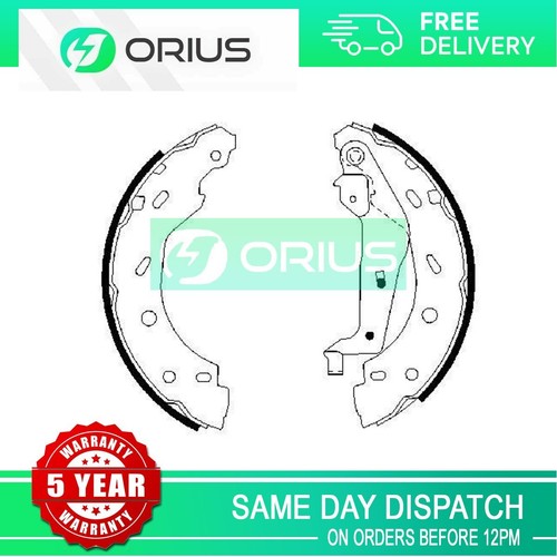Brake shoes set rear orius - set,