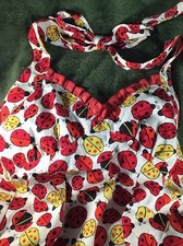 aprons for women Kitsch N Glam Retro 1940s Style Sexy Frills (Ladybug)