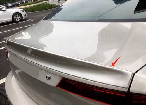Rear unpainted trunk - rear, spoiler