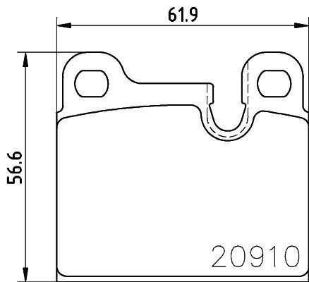 Mintex mdb2167 brake pad - mdb2167,