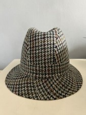 VINTAGE COUNTRY LITTLEWOODS LARGE AINTREE ENGLISH MADE TRILBY SIZE 71/4 58 