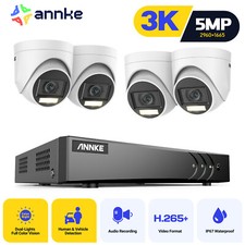 ANNKE 5MP Color CCTV Camera System Audio In Person /Car Detection 8CH Video DVR