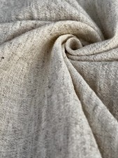 Neutral Hemp Organic Cotton Sile Cloth Fabric | Natural Beige, Undyed, 2 Yards