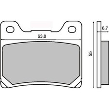Rear Brake Pads Yamaha RD 350