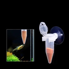 Automatic Fish Feeder Tapered Aquarium Worm Feeder Funnel Cup With Suction