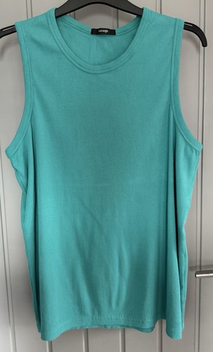 Men turquoise ribbed vest - turquoise,