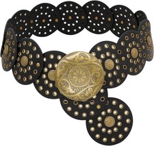 Wide Disc Belt for Women Boho