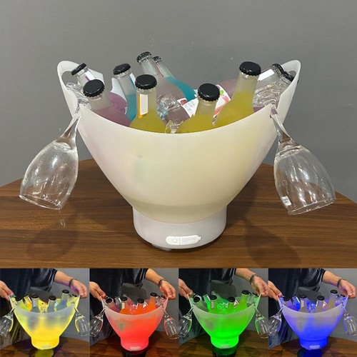 Lighted ice bucket champagne - lighted,