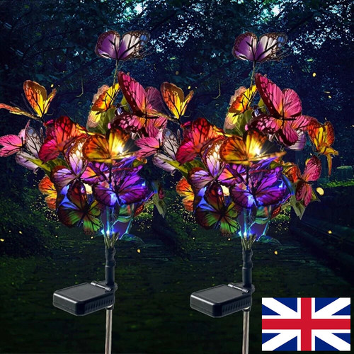 Solar butterflies flower - 2x,