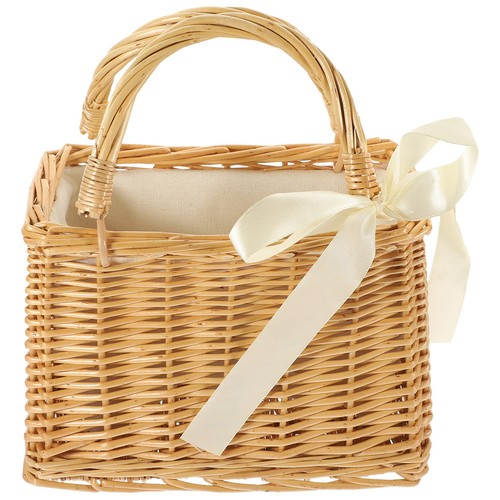 Wicker handbag shopping - ,