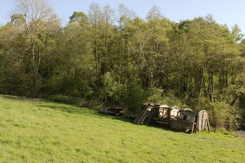Photo 6x4 old railway - old, wagons