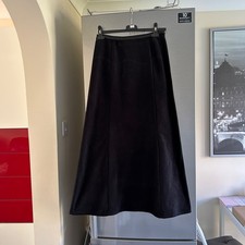 NEXT Y2K long black needle cord corduroy skirt size 10