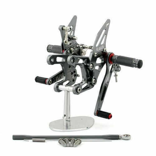 Gray racing rearsets footpegs - gray,