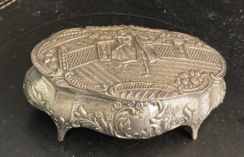 Vintage white metal - vintage, trinket