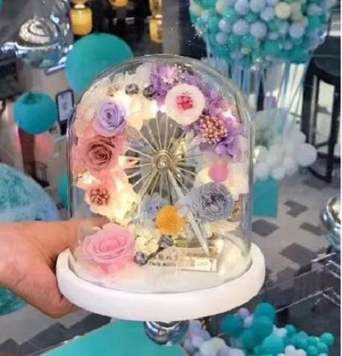 Handmade real glass roses - glass,