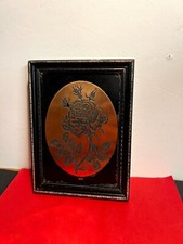 AN TCHMASTER Original Black Frame Quilled Rose by Doreen Edmond