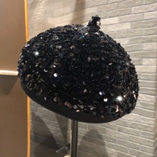 Women Glitter Sequin Beret Hat
