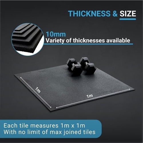 Sbr black gym flooring - sbr,