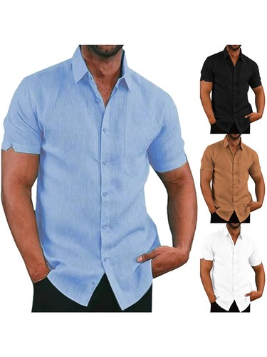 Mens shirt short - shirt, sleeve