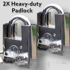 2X HEAVY DUTY PADLOCK ARMOURED