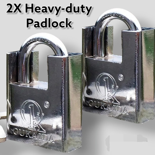 Heavy duty padlock - heavy, armoured