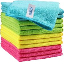 New Microfiber Cleaning Cloth 12 Pack Cleaning Rag Cleaning Towels with 4 Color