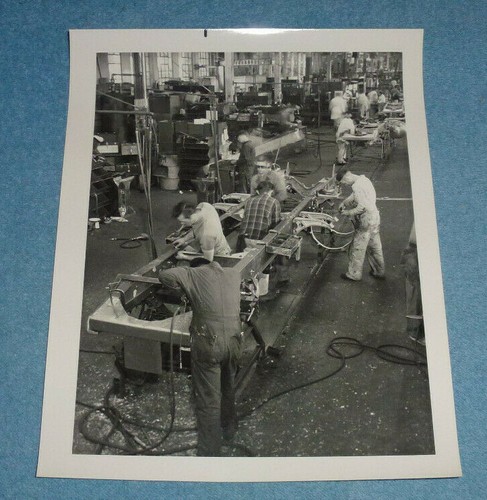 Vintage boeing photo workers - vintage,