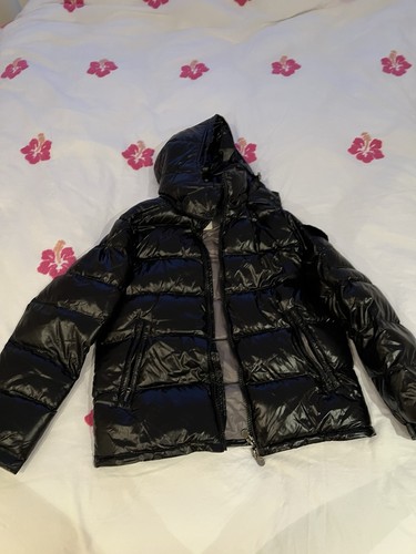 Moncler kids black hooded - kids, down