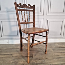 Antique spindle back - back,